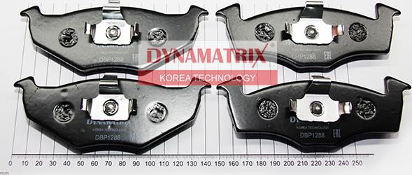 Dynamatrix DBP1288 - Гальмівні колодки, дискові гальма autocars.com.ua