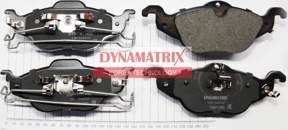 Dynamatrix DBP1293 - Гальмівні колодки, дискові гальма autocars.com.ua