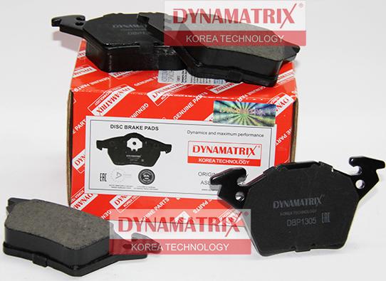 Dynamatrix DBP1305 - Тормозные колодки, дисковые, комплект avtokuzovplus.com.ua