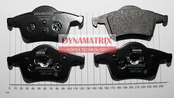 Dynamatrix DBP1383 - Тормозные колодки, дисковые, комплект avtokuzovplus.com.ua