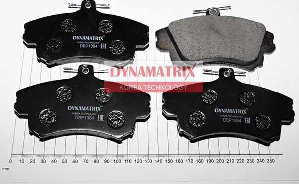 Dynamatrix DBP1384 - Тормозные колодки, дисковые, комплект avtokuzovplus.com.ua