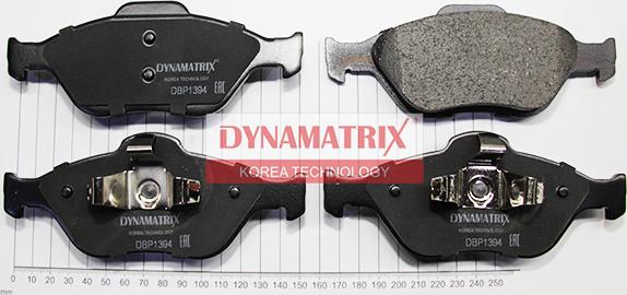 Dynamatrix DBP1394 - Гальмівні колодки, дискові гальма autocars.com.ua