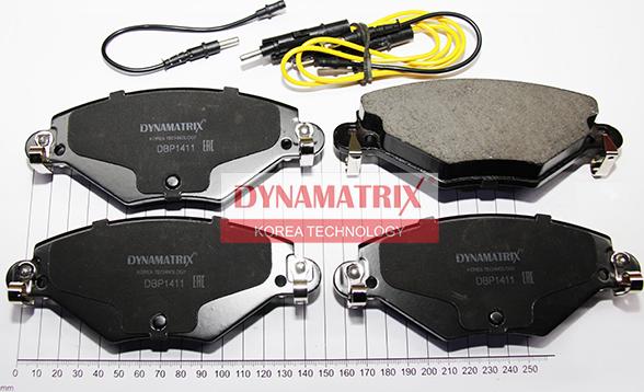 Dynamatrix DBP1411 - Гальмівні колодки, дискові гальма autocars.com.ua
