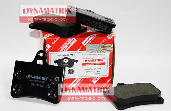 Dynamatrix DBP1413 - Гальмівні колодки, дискові гальма autocars.com.ua