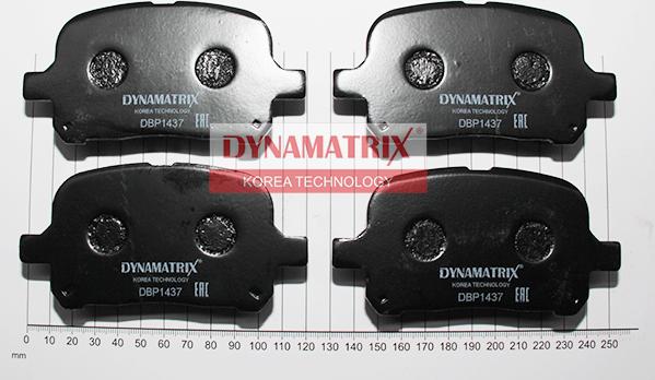 Dynamatrix DBP1437 - Гальмівні колодки, дискові гальма autocars.com.ua