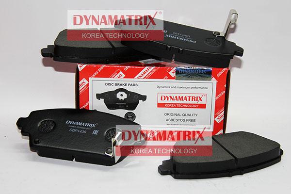 Dynamatrix DBP1439 - Гальмівні колодки, дискові гальма autocars.com.ua