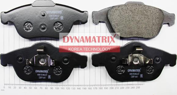 Dynamatrix DBP1441 - Гальмівні колодки, дискові гальма autocars.com.ua