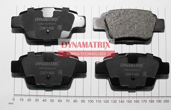 Dynamatrix DBP1469 - Тормозные колодки, дисковые, комплект autodnr.net