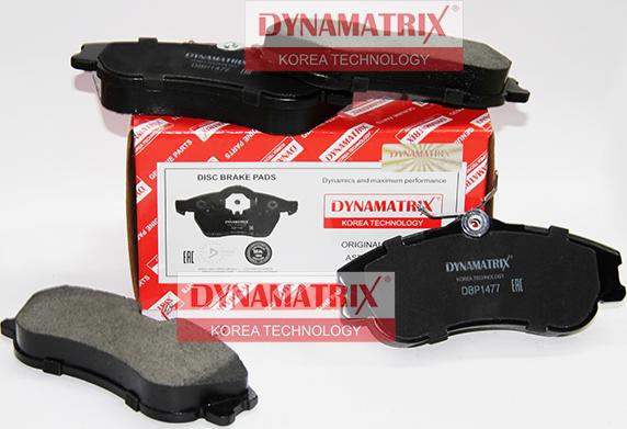 Dynamatrix DBP1477 - Гальмівні колодки, дискові гальма autocars.com.ua