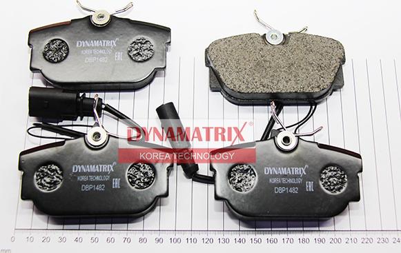 Dynamatrix DBP1482 - Тормозные колодки, дисковые, комплект avtokuzovplus.com.ua