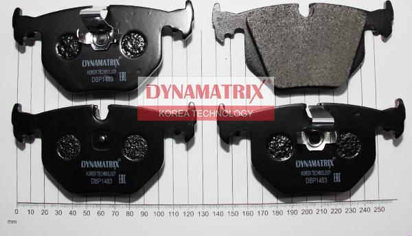 Dynamatrix DBP1483 - Тормозные колодки, дисковые, комплект avtokuzovplus.com.ua