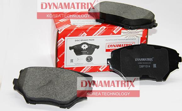 Dynamatrix DBP1514 - Гальмівні колодки, дискові гальма autocars.com.ua