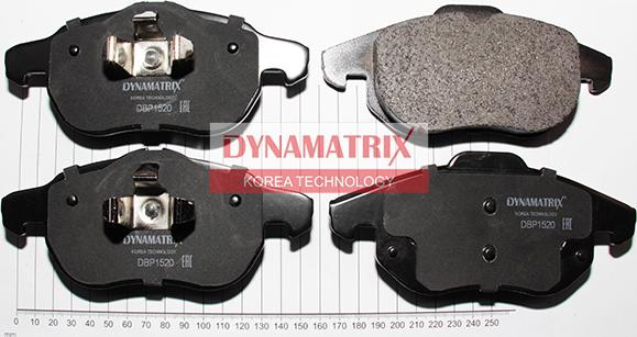 Dynamatrix DBP1520 - Гальмівні колодки, дискові гальма autocars.com.ua