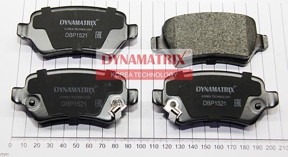 Dynamatrix DBP1521 - Гальмівні колодки, дискові гальма autocars.com.ua