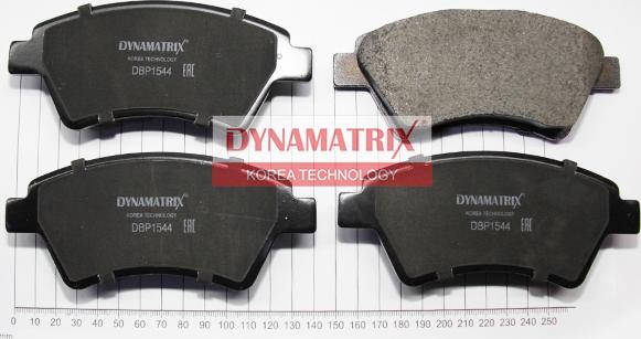 Dynamatrix DBP1544 - Гальмівні колодки, дискові гальма autocars.com.ua
