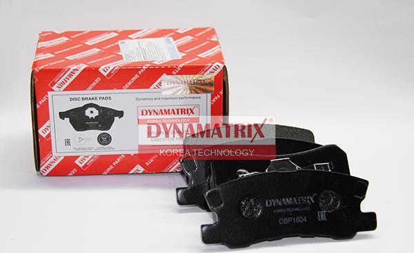 Dynamatrix DBP1604 - Гальмівні колодки, дискові гальма autocars.com.ua