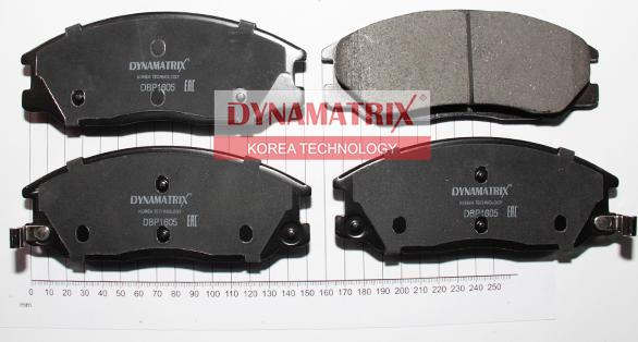 Dynamatrix DBP1605 - Тормозные колодки, дисковые, комплект avtokuzovplus.com.ua