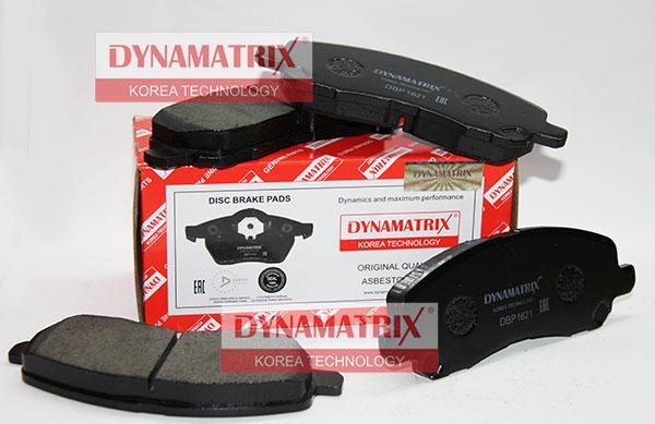 Dynamatrix DBP1621 - Тормозные колодки, дисковые, комплект autodnr.net