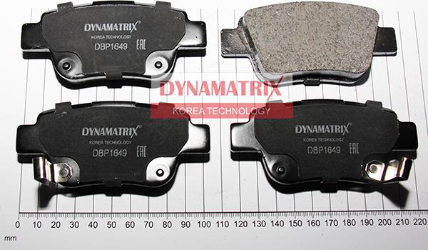 Dynamatrix DBP1649 - Тормозные колодки, дисковые, комплект avtokuzovplus.com.ua