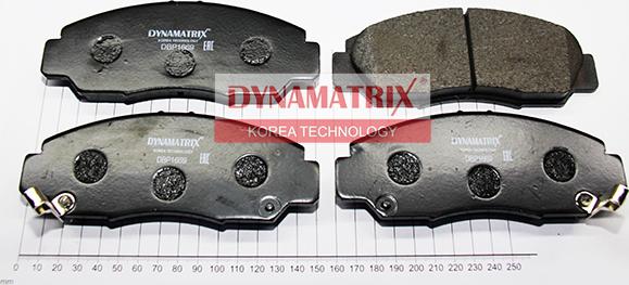 Dynamatrix DBP1669 - Тормозные колодки, дисковые, комплект avtokuzovplus.com.ua