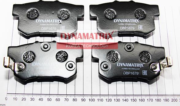 Dynamatrix DBP1679 - Тормозные колодки, дисковые, комплект avtokuzovplus.com.ua