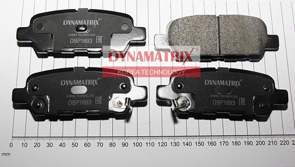 Dynamatrix DBP1693 - Гальмівні колодки, дискові гальма autocars.com.ua