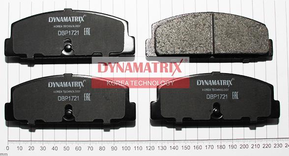 Dynamatrix DBP1721 - Гальмівні колодки, дискові гальма autocars.com.ua
