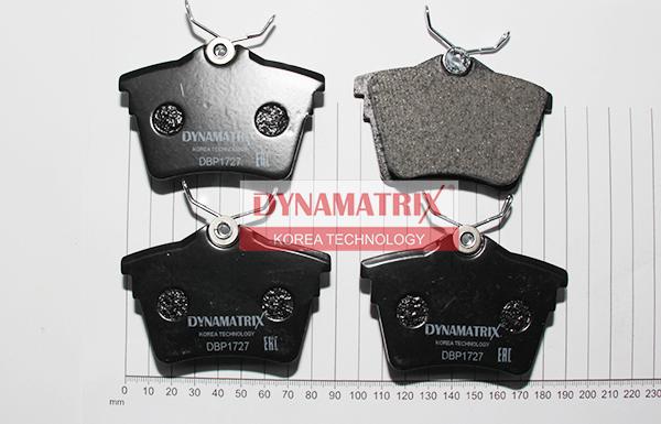Dynamatrix DBP1727 - Гальмівні колодки, дискові гальма autocars.com.ua