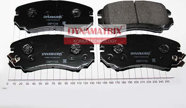 Dynamatrix DBP1733 - Гальмівні колодки, дискові гальма autocars.com.ua