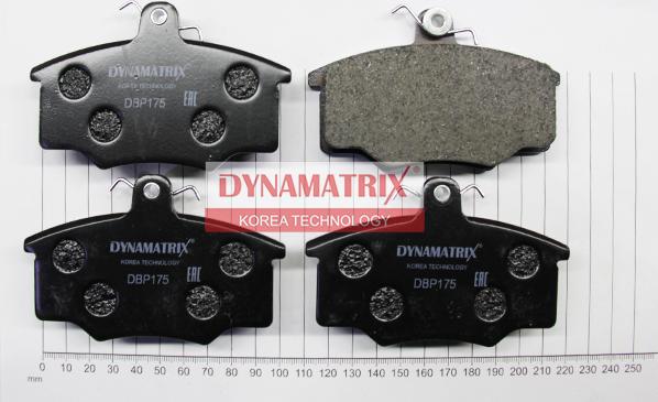 Dynamatrix DBP175 - Тормозные колодки, дисковые, комплект autodnr.net