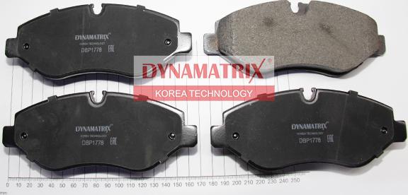 Dynamatrix DBP1778 - Тормозные колодки, дисковые, комплект avtokuzovplus.com.ua