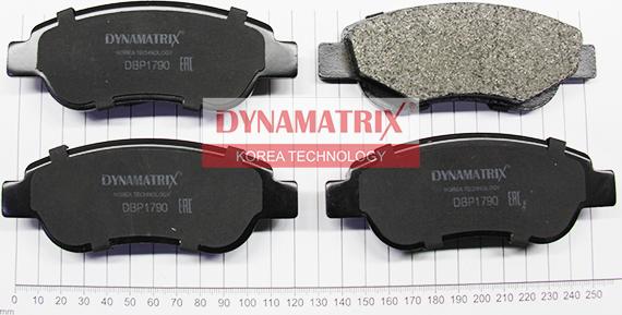 Dynamatrix DBP1790 - Тормозные колодки, дисковые, комплект autodnr.net