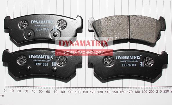 Dynamatrix DBP1889 - Тормозные колодки, дисковые, комплект autodnr.net