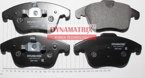 Dynamatrix DBP1897 - Гальмівні колодки, дискові гальма autocars.com.ua