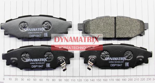 Dynamatrix DBP1947 - Тормозные колодки, дисковые, комплект autodnr.net