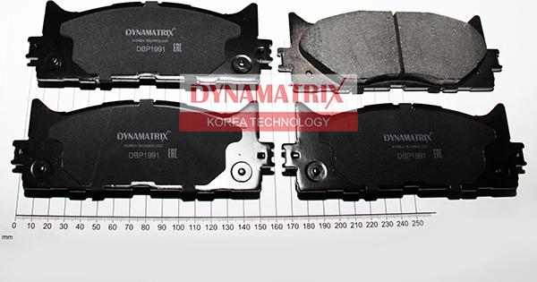 Dynamatrix DBP1991 - Тормозные колодки, дисковые, комплект autodnr.net