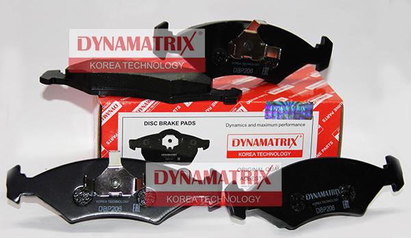 Dynamatrix DBP206 - Гальмівні колодки, дискові гальма autocars.com.ua