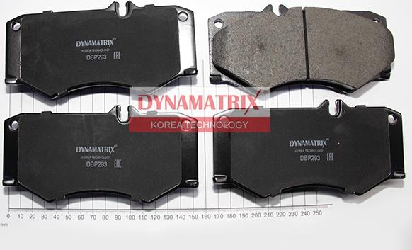 Dynamatrix DBP293 - Гальмівні колодки, дискові гальма autocars.com.ua