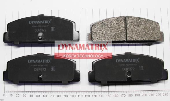Dynamatrix DBP372 - Гальмівні колодки, дискові гальма autocars.com.ua