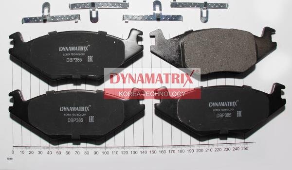 Dynamatrix DBP385 - Тормозные колодки, дисковые, комплект avtokuzovplus.com.ua