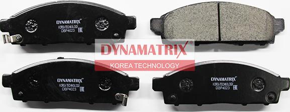 Dynamatrix DBP4023 - Тормозные колодки, дисковые, комплект autodnr.net