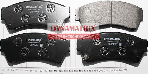 Dynamatrix DBP4062 - Гальмівні колодки, дискові гальма autocars.com.ua