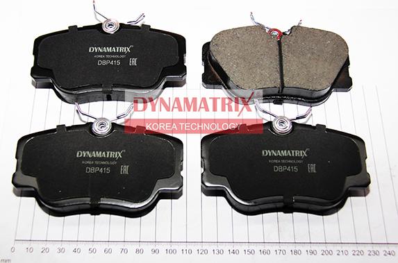 Dynamatrix DBP415 - Тормозные колодки, дисковые, комплект avtokuzovplus.com.ua