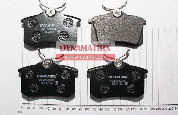 Dynamatrix DBP4183 - Тормозные колодки, дисковые, комплект autodnr.net