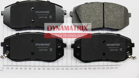 Dynamatrix DBP4194 - Гальмівні колодки, дискові гальма autocars.com.ua