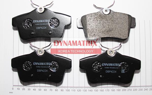 Dynamatrix DBP4224 - Тормозные колодки, дисковые, комплект avtokuzovplus.com.ua