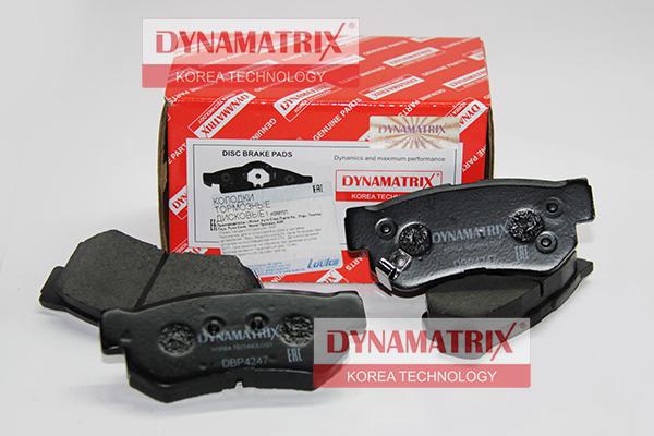 Dynamatrix DBP4247 - Гальмівні колодки, дискові гальма autocars.com.ua