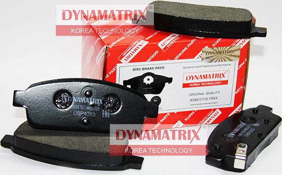 Dynamatrix DBP4263 - Тормозные колодки, дисковые, комплект autodnr.net