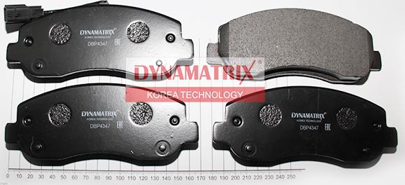 Dynamatrix DBP4347 - Гальмівні колодки, дискові гальма autocars.com.ua