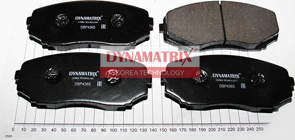 Dynamatrix DBP4365 - Тормозные колодки, дисковые, комплект autodnr.net